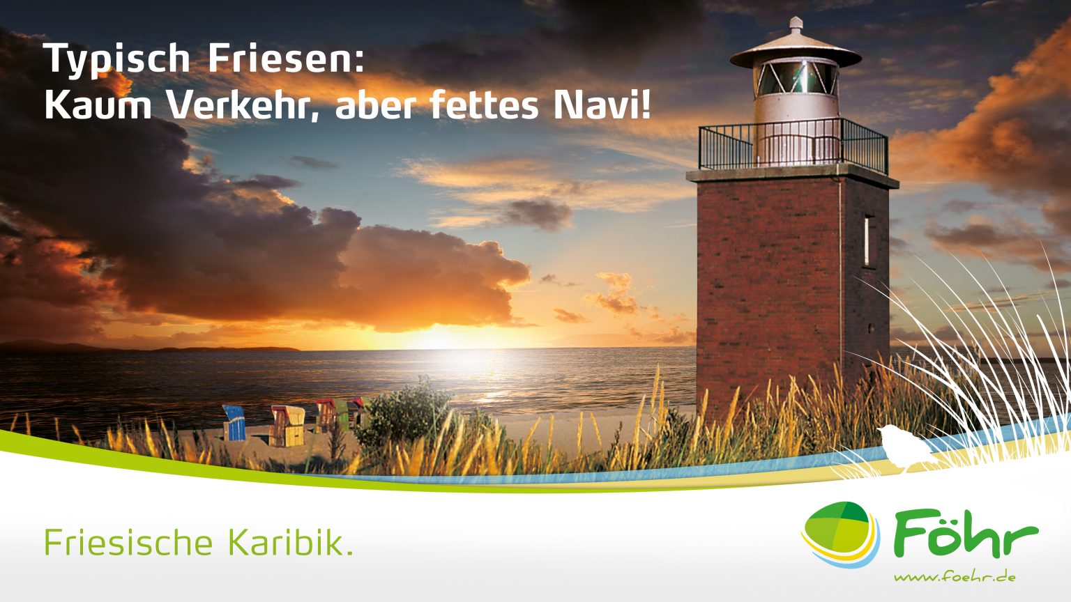 Plakat im neuen Corporate Design für Insel Föhr