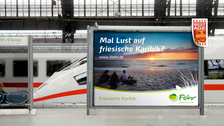 Plakat im neuen Corporate Design für Insel Föhr