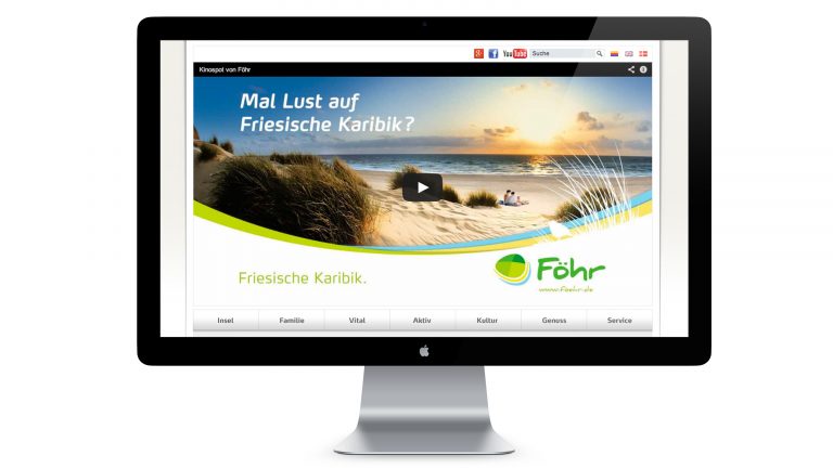 Webdesign im Corporate Design der Insel Föhr