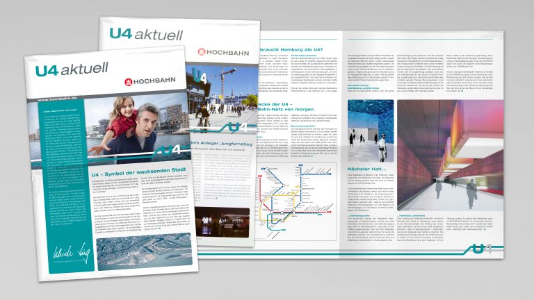 Design des Hochbahn U4-Newsletters