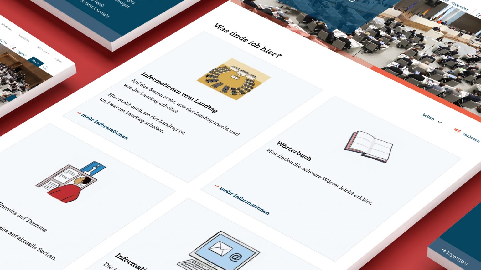 Barrierefreies Web-Design für den Niedersächsischen Landtag von Orange Cube Hamburg