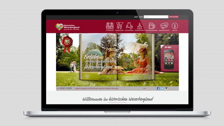 Webdesign für Weser-Bergland-Tourismus