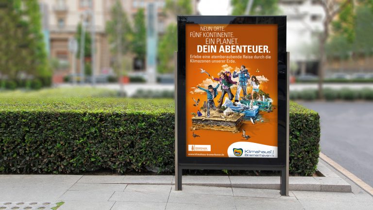 Klimahaus Bremerhaven Imagemotiv-Werbe-Plakat