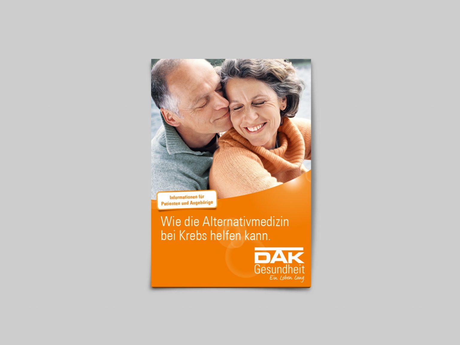 Broschüren-Design für DAK von der Orange Cube WerbeagenturHamburg