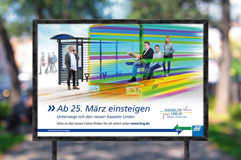 KVG Kassel Großflächen Plakate ÖPNV Neue Linien