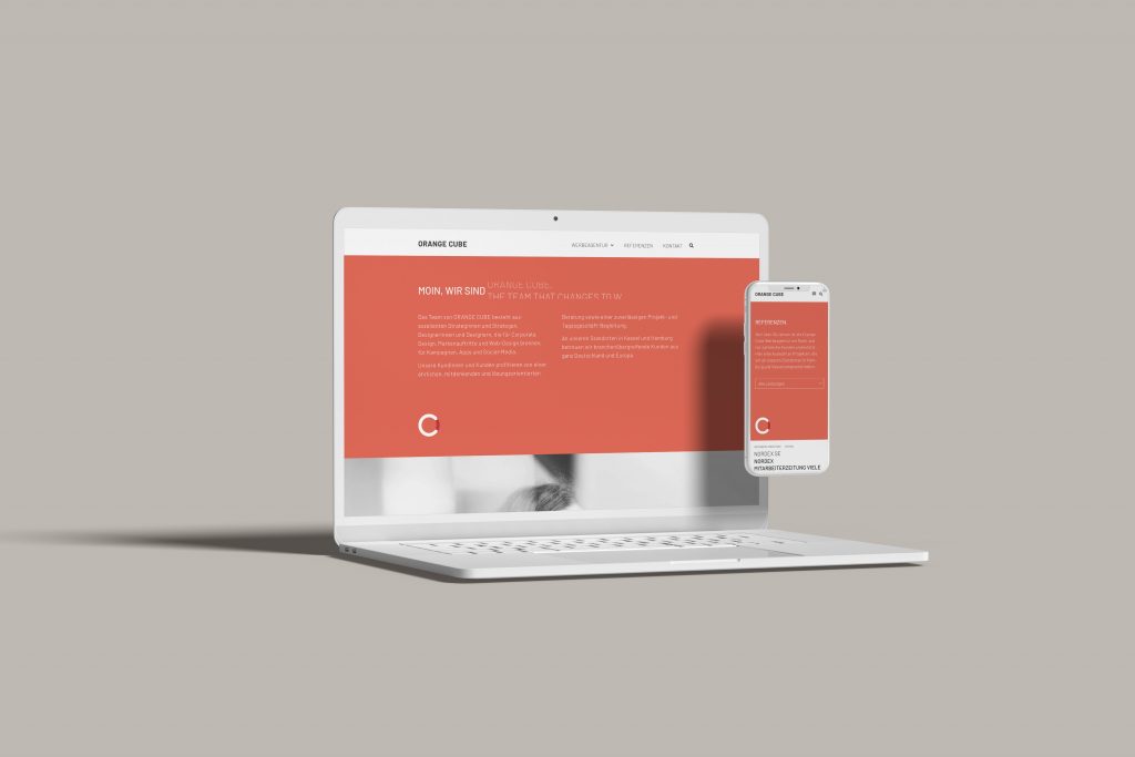 Orange-Cube-Werbeagentur-Webseite