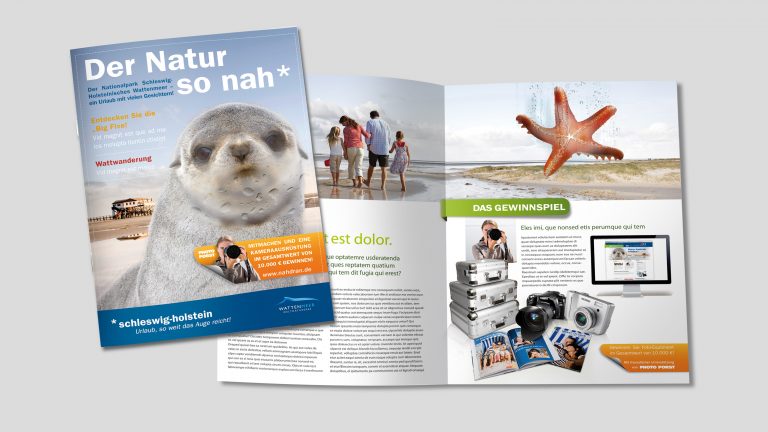 Broschüre zur Nordsee Vital-Kompass Werbung