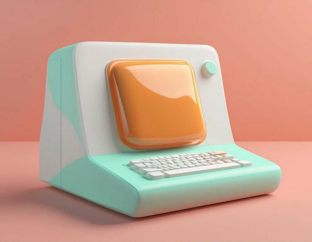 3D-Illustration von einem Computer