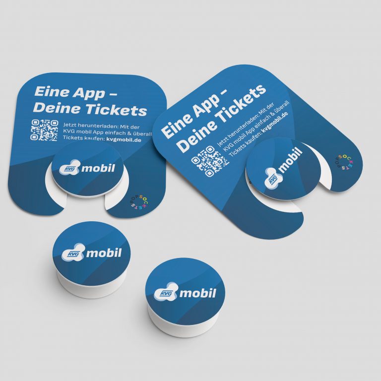 Pop-Design für ÖPNV Mobilitätsplattform KVGmobil der KVG Kassel
