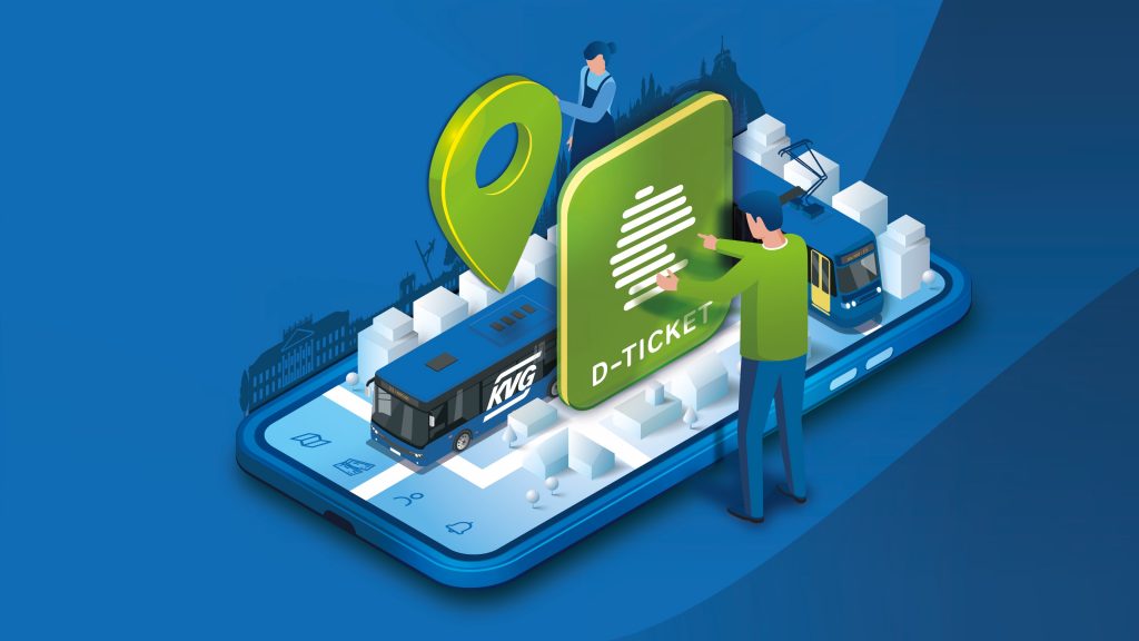 kvg mobil Illustrations Design Orange Cube Werbeagentur Strategie Konzept Beratung 5 Illustrations-Design für ÖPNV Mobilitätsplattform KVGmobil der KVG Kassel