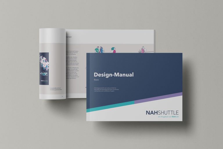 nahshuttle Design Manual cover Orange Cube Werbeagentur Hamburg 2048x1152 1 About 16 NAHSHUTTLE Design Manual
